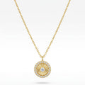 Radiant Sunburst Gold Medallion Necklace