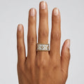 Two-Tone Gilded Celestial Band