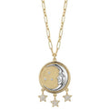 Celestial Moonlight Medallion Necklace