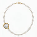 Baroque Asymmetry Gold and Pearl Necklace
