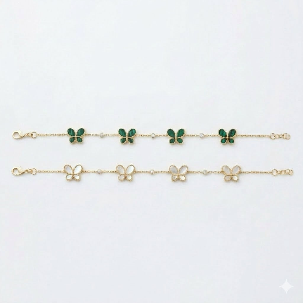 Butterfly & Diamond Bracelet