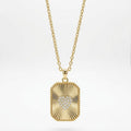 Radiant Gold Sunburst Heart Pendant