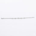 Sterling Silver Diamond Flower Tennis Bracelet