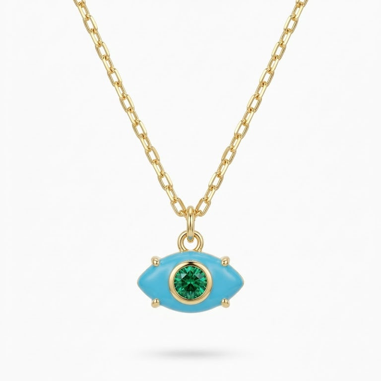 Turquoise Evil Eye Pendant