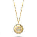 Gold Paw Print Halo Necklace